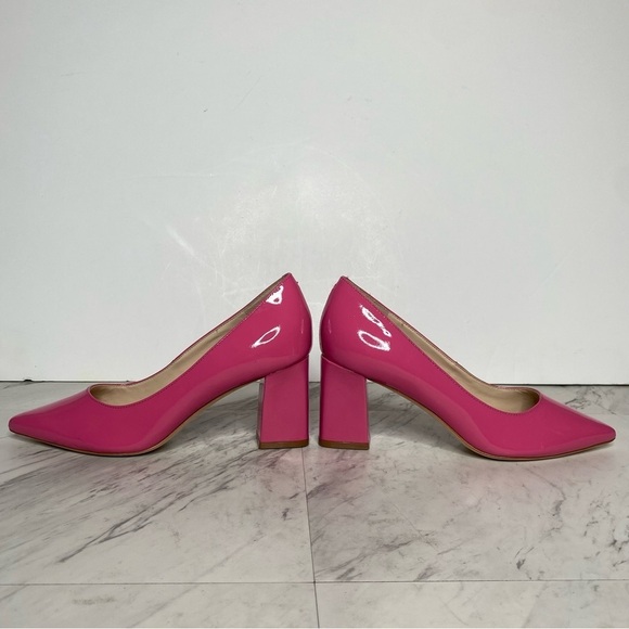 Marc Fisher Zala Pink Patent Leather Pointy Toe Pump 5 1/2 M - Picture 7 of 14